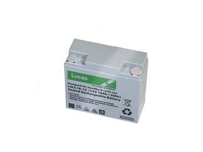 LUCAS 12V 18AH AGM CYCLIC BATTERY